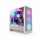 NZXT H5 Flow RGB 2024 Midi Tower ATX Geh&auml;use wei&szlig; mit Sichtfenster | CC-H52FW-R1 | 5056547205861