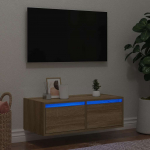 vidaXL TV-kapp LED-valgustusega, Sonoma tamm, 75x35,5x25 cm | 860231 | 8721158663443