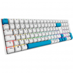 Sharkoon SKILLER SGK50 S2 PBT (white, DE-klaviatuuripaigutus, Gateron G Pro 3.0 Yellow) | 4044951040865 | 4044951040865