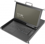 DIGITUS Modulare Konsole 17"HD  TFT, 1-port VGA KVM Deutsch | DS-72220-1GE | 4016032483182