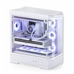 Jonsbo D400 PC-Geh&auml;use, Midi Tower, ATX, Tempered Glass - wei&szlig; | GEJB-172 | 6970620554891