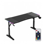 Biurko Huzaro Hero 3.6 RGB Black Czarne 140 cmx60 cm | HZ-HERO-3.6-RGB-BLACK | 5900415030256