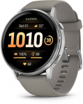 Garmin Venu 4 spordikell nutikell 45 mm silver koos h&otilde;be-halli silikoonrihmaga | 010-03014-01 | 0753759342883