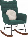 vidaXL Kiiktool, Dark green, sametpolsterdus | 4016834 | 8721158362599