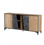 Cama 4D chest of drawers OVO 180x38xH83 oak/concrete | OVO 201301 | 5903815009204