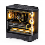 Jonsbo D400 PC-Geh&auml;use, Midi Tower, ATX, Tempered Glass - Black | GEJB-171 | 6970620554884