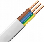 Kaabel Śląsk YDYp 3x1,5mm2 lame paigalduskaabel 450/750V valge rullist | YDYP3X1,5_750 NKT | 5907802038451