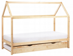 Lastevoodi v&auml;lja t&otilde;mmatav m&auml;nnipuidust CRILLON 90 x 200 cm Light brown | 592369 Bel | 4069605007797