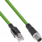 InLine InLine&reg; T&ouml;&ouml;stusv&otilde;rgu kaabel, M12 8-kontaktiga X-koodiga RJ45 pistikuga, Cat.6A PUR 20m | 40620 | 4043718318742