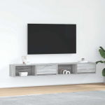 vidaXL 2-osaline meediakappide komplekt Grey Sonoma 100x31x25,5 cm liimpuit | 861483 | 8721158704023