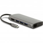 LMP 8 Port USB-C mini Dock space Gray | LMP-USBC-MDOCK-SG | 7640113431808
