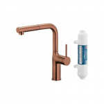 Bateria kuchenna KFA bateria kuchenna z funkcją filtracji wody i wyciąganą wylewką Duero Pure Move Pull-Out + filtr Hydro+, brushed rose gold 6623-422-34 | 5907571660372 | 5907571660372