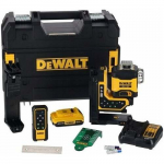 DEWALT. LINEAR LASER 18V   DCLE34035D1 GREEN 3x360 1x2.0Ah | DCLE34035D1-QW | 5035048834633