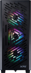 ADATA XPG korpus LANDER 501 Mid-Tower, ilma toiteplokita, 4x 120mm ARGB ventilaator, Black | LANDER501CMTA-BKCWW | 4711658152589