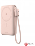 Adam Elements Vionta C2 Pro - magnetiline juhtmevaba akupank iPhone/Apple Watch 10000 mAh Pink | APBADVTC2PPK | 4710343476344
