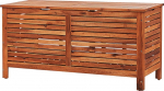 Skrzynia ogrodowa Beliani Skrzynia ogrodowa 130 x 64 cm ciemne drewno RIVIERA | 316521 Bel | 4251682279987