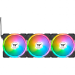 Thermaltake SWAFAN EX12 ARGB Sync PC Cooling Fan TT Premium Edition (Black, 3er Pack, 120 mm) | CL-F167-PL12SW-A | 4713227539357
