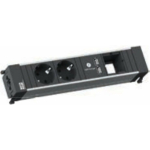 Toitejaotur Bachmann 909.0056 PDU 2 x pistikupesa Black | 909.0056 | 4016514059553