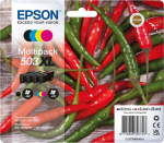 Tusz Epson Epson 503XL Multipack - 4er-Pack - XL - Schwarz, Gelb, Cyan, Magenta - original - Blister mit RF- / akustischem Alarmsignal - Tintenpatrone - fur Expression Home XP-5200, XP-5205, WorkForce WF-2960DWF, WF-2965DWF | C13T09R64020 | 8715946707754