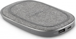 Powerbank Moshi Porto Q 5K kaasaskantav aku sisseehitatud juhtmevaba laadijaga - Nordic Gray | 99MO022162 | 4713057259524