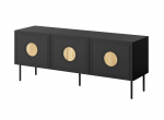 RTV cabinet PALAZZO 150x42x60 black + oak craft | PALAZZO 474410 | 5903815008627
