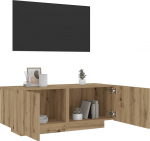 vidaXL Szafka pod TV z oświetleniem LED, dąb artisan, 100x35x40 cm | 856354 | 8721158437914