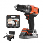 Urbjma&scaron;īna-skrūvgriezis Black&Decker BCD383D2XK 18 V 1 x aku 2 Ah | BCD383D1XK-QW | 5035048833414