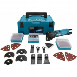 Makita Makita TM3010CX2J, Cutting, Polishing, Rasping, Sanding, Sawing, Scraping, Black, Blue, 6000 OPM, 20000 OPM, 1.6&deg;, AC | TM3010CX2J | 0088381651233