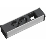 Toitepikendus Bachmann 2 pistikupesa silver (912.003) | 912.003 | 4016514030057