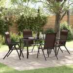 vidaXL 5-osaline aiam&ouml;&ouml;bli komplekt pruun PE rattan | 3379263 | 8721288641908