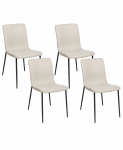 Komplekt 4 s&ouml;&ouml;gitoa tooli GLENDIVE Light beige | 518271 Bel | 4255664882295