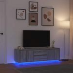 vidaXL LED-valgustusega telerikapp Hall Sonoma 160,5x41x50 cm | 3328431 | 8721158712813