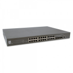 LevelOne PoE+Switch 24xGE PoE/4x10GSFP+  400W 19" Managed L3 | GTP-2871 | 4015867228593