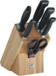 Nugade komplekt Zwilling ZWILLING Four Star 35068-002-0 (nugade plokk, k&auml;&auml;rid x 1, k&ouml;&ouml;givilja- ja puuviljanuga (10 cm), singinuga (16 cm), peakoka nuga (20 cm), universaalnuga (13 cm), teritaja teradele) | 35068-002-0 | 4009839273995