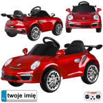 Jokomisiada Elektriauto Porsche RUF CTR3 Red akuga + puldiga PA0327 EDUKAMP | PA0327 | 5905258537887