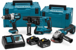 Elektrit&ouml;&ouml;riistade komplekt Makita MAKITA KOMPLEKT COMBO 18V DLX3223TJ (DDF492, DHR242, DGA506) 2x5,0Ah 2xMP | DLX3223TJ | 197050022950