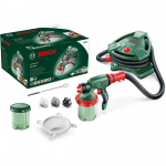 Bosch Powertools Farbspr&uuml;hsystem PFS 5000 E (gr&uuml;n/Black, 1.200 Watt, D&uuml;se f&uuml;r Lackfarben + D&uuml;se f&uuml;r Wandfarbe) | 0603207200 | 3165140731140