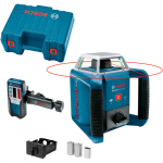 Bosch Powertools Rotationslaser GRL 400 H Professional (blau/Black, rote Laserlinie, mit Laser-Empf&auml;nger LR 1, im Koffer) | 0601061800 | 3165140583169