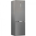 K&uuml;lmik Whirlpool Refrigerator | WHK 26402 XP4E | Energy efficiency class E | Free standing | Combi | Height 203.5 cm | No Frost system | Fridge net capacity 249 L | Freezer net capacity 106 L | Display | 37 dB | Silver | WHK 26402 XP4E | 8003437905131