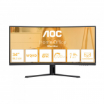 AOC CU34B3E 34" VA wQHD 120Hz 1ms Monitor Black | 208833005248 | 4038986113250