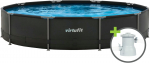 VirtuFit aiabassein raamiga VirtuFit 305x76 cm koos filtripumbaga anthracite | 8718591680632 | 8718591680632