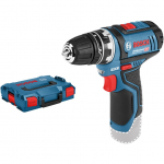 Bosch Powertools Akku-Bohrschrauber GSR 12V-15 FC Professional solo, 12Volt (blau/Black, ohne Akku und Ladeger&auml;t, in L-BOXX) | 06019F6002 | 3165140847704