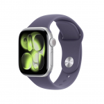 Apple Watch Series 11 GPS 42mm Silver Aluminium Geh&auml;use mit Sport Band (purple fog) - M/L | MEU74ZR/A | 0195950631685