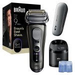 Braun Series 9 Pro+ Wet & Dry 6-in-1 SmartCare centrs & PowerCase futralis tumsi peleka - Skuveklis 9675CC (8700216555012) | 9675CC | 8700216555012
