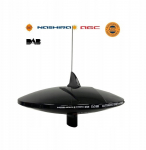 Antena RTV Glomex Aktywna antena telewizyjna, DAB NASHIRA AGC 370mm jacht kamper | V9112AGCU/DAB20/BK | 8051566307432