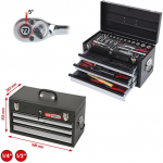 KS Tools 1/4 +1/2 CHROMEplus Universal Tool Set 99 pcs | 918.02 | 4042146193402