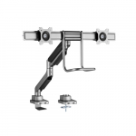Equip Tischhalterung 17"-32"/2TFT 360&deg; Gasfeder  9Kg  silber lite Retail | 650161 | 4015867236031