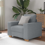 vidaXL Tugitool, light grey, 59 cm, riidega polsterdatud | 4105058 | 8721158689672