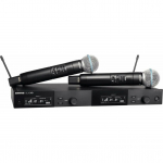 Shure SLXD24DE/B58-G59 - dual digital wireless system with two transmitters/handheld microphones (470 - 514 MHz) | SLXD24DE/B58-G59 | 042406678865