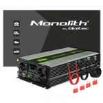 Qoltec Monolith | 3000W | 6000W | 24V na 230V | Czysty Sinus | LCD | 51923 | 5901878519234